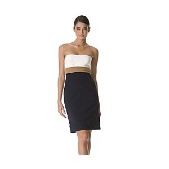 Diane von Furstenberg Colorblock Strapless Dress - Picture 4 of 4