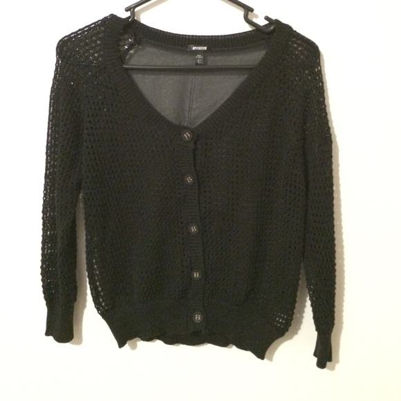 Black Sheer Cardigan