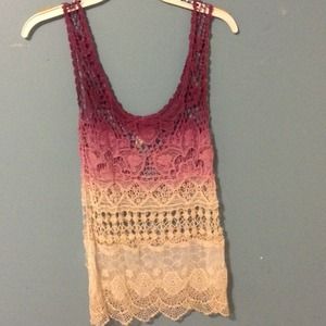 Crochet ombré top from Irene's Story