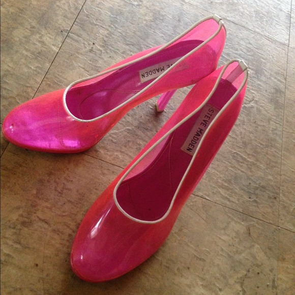 Steve Madden see through shoes