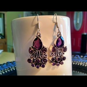 SPARKLING AMETHYST EARRINGS