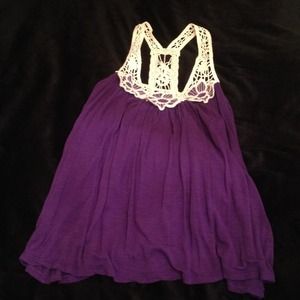 Violet flower lace shirt 🌸