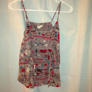 Flowy aztec tank top