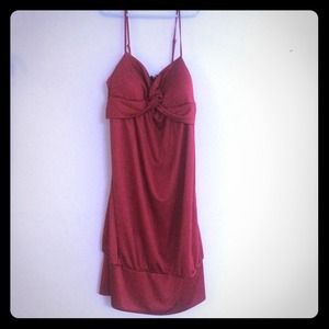 Silky red dress/top