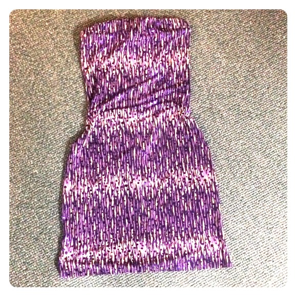 Purple sequin dress
