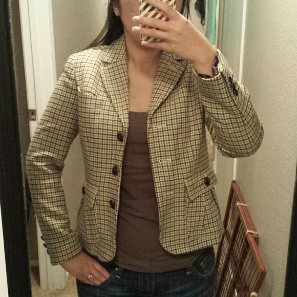 Houndstooth blazer