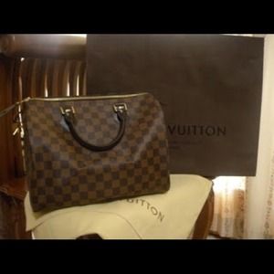 Auth Louis Vuitton Speedy 30 Damier