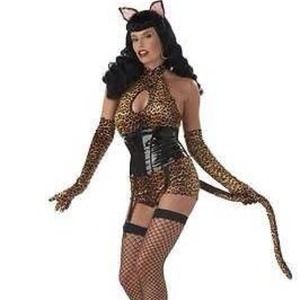 Cattail Bettie page leopard costume