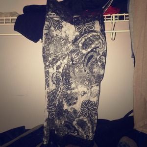 Black and white tank top