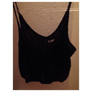 Urban outfitters sparkle and fade crop top