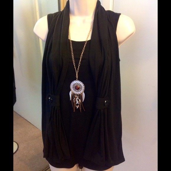 Black fashion blouse