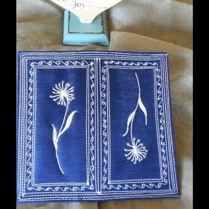 Laga Embroidered Checkbook Cover