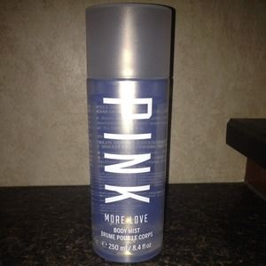 Pink "More Love" body mist