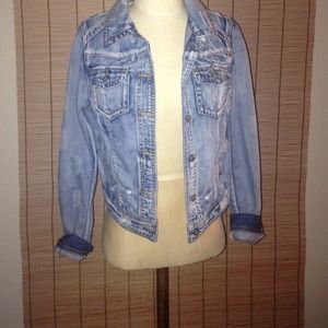 SOLD.  Crop denim jacket