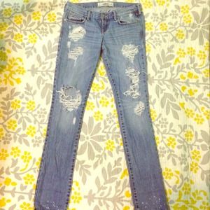 Hollister low rise skinny jeans