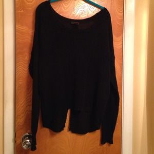 Loose knit Black sweater. Size large