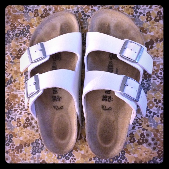 SUPER RARE WHITE BIRKENSTOCKS