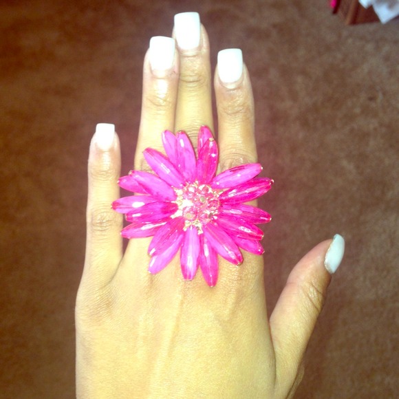 Pink Flower Ring