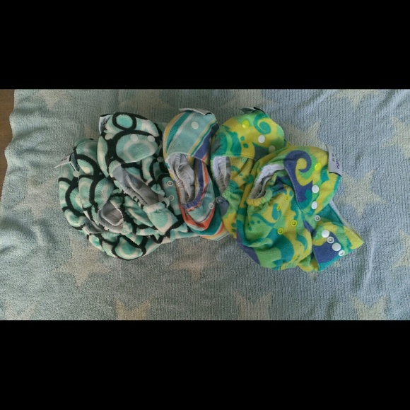 Luxiourous cloth diaper set by bitti tutto.