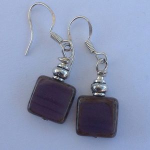 SS Purple Czech glass