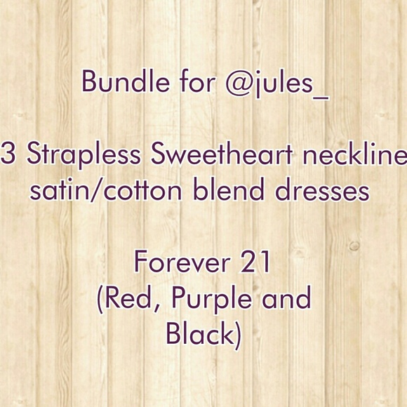 Bundle for 3 forever 21 dresses
