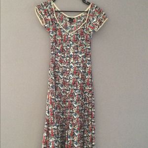 Floral Print Vintage Dress