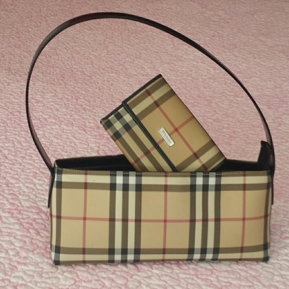 Burberry handbag and wallet