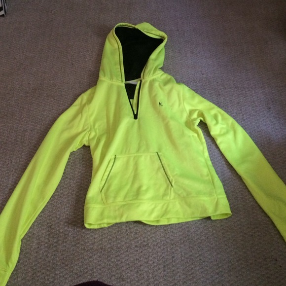 Neon yellow danskin sweatshirt