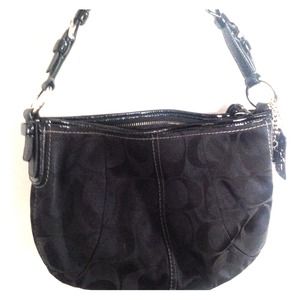 Coach black purse gently used
