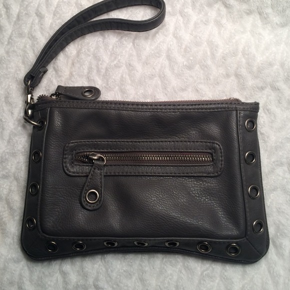 Converse gray wristlet. Edgy!
