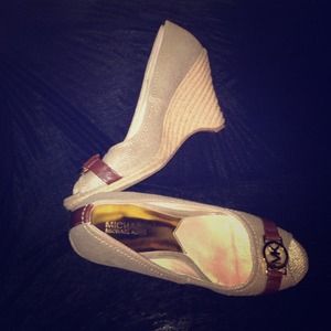 Michael kors open toe wedges