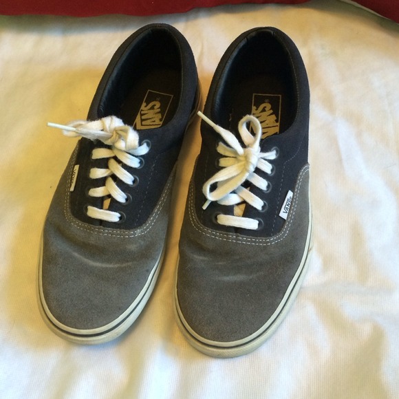 Grey and Navy Vans