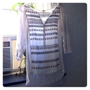 SALE!!! Anthropologie white blouse- worn twice!