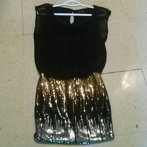 Black cocktail dress