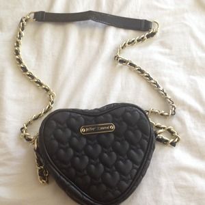 Betsy Johnson Heart Purse