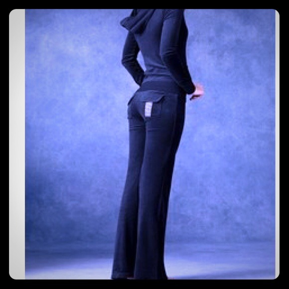 velour yoga pants