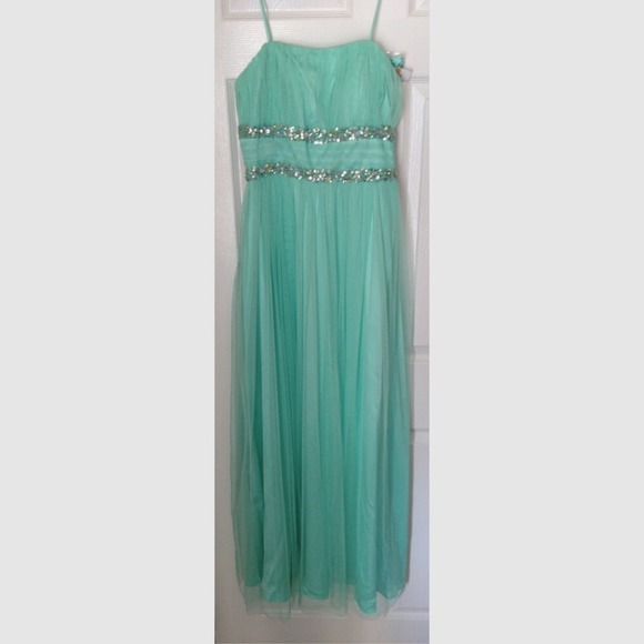 Prom Girl Seafoam Formal Dress