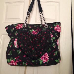 Betsey johnson large flower tote