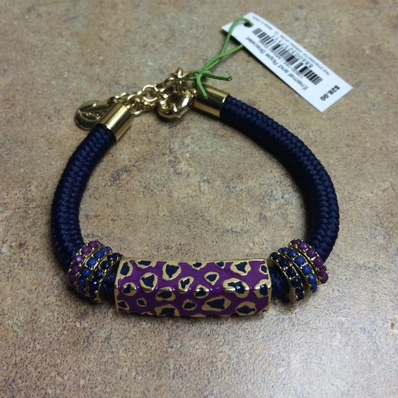 Vera Bradley enamel and rope bracelet