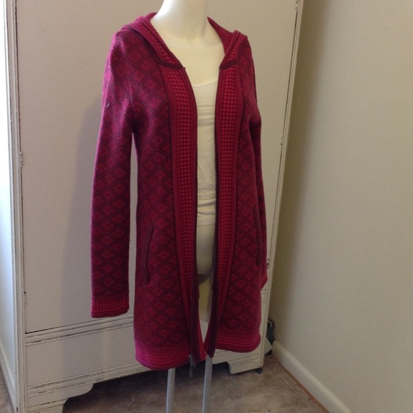 DECIDED TO KEEP Athleta Hooded Sweater Coat - Picture 3 of 3