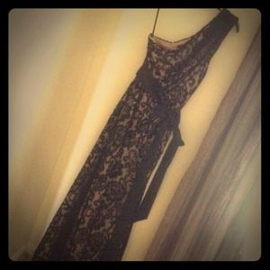 Long back evening dress