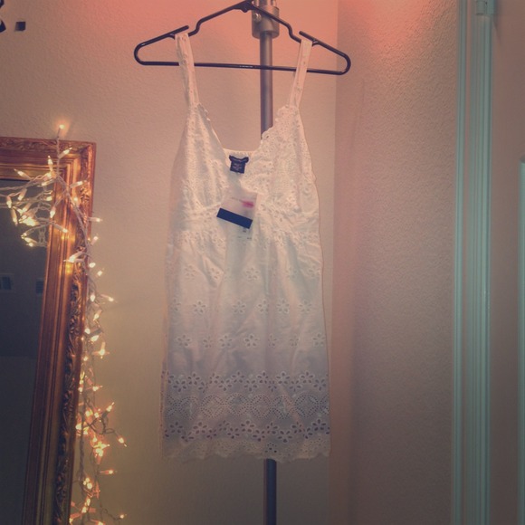 Calvin Klein White Eyelet Dress/Cover-Up NEW!