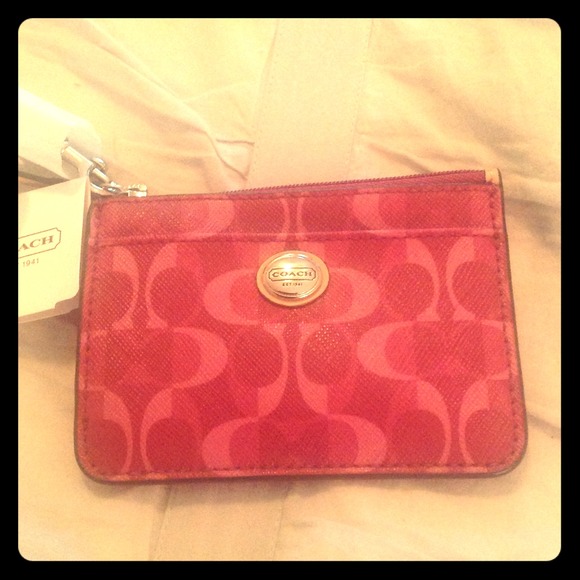 Pink Coach ID wristlet NWT