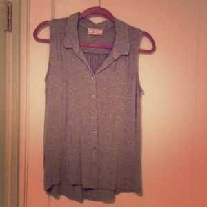 Size medium grey button up tank