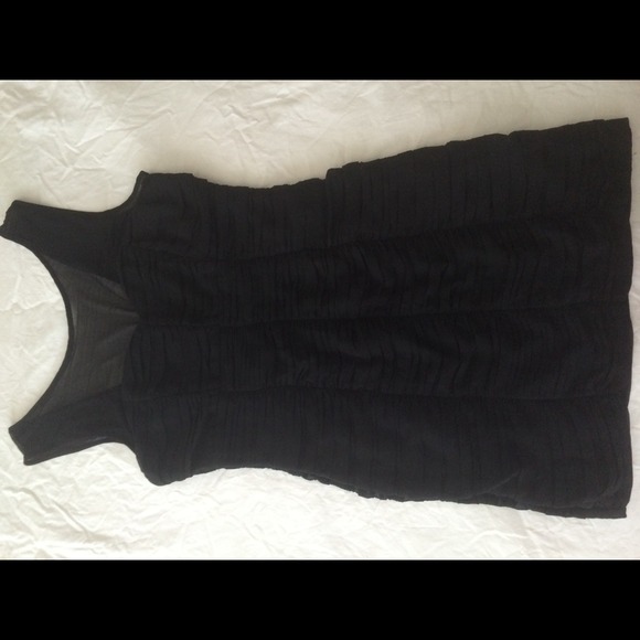 Black Dress w Sheer Top