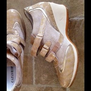 Italian wedged Leather Sneakers