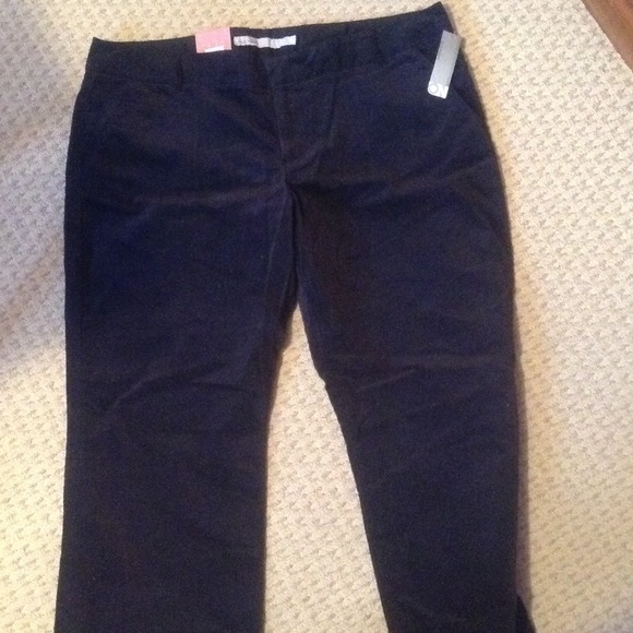 Black velvet pants