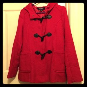 Juniors' red coat from Nordstrom