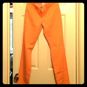 Clementine colored pants!