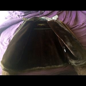 Baby Phat brown suede leather jacket.